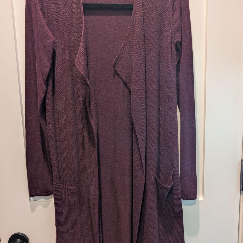 Soliver Women's Purple and Burgundy Cardigan